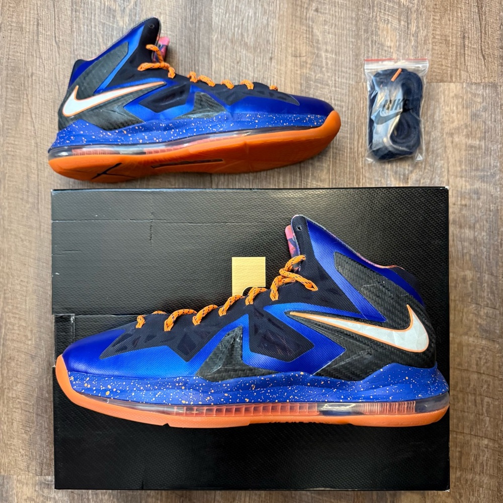 Nike LeBron 10 X P.S. PS Elite Superhero Blue Orange Black